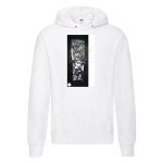 hoodie defeated black white - obrazek 2