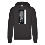 hoodie defeated black white - obrazek 3