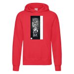 hoodie defeated black white - obrazek 4