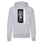 hoodie defeated black white - obrazek 6